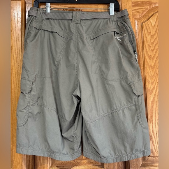 Columbia Titanium Omni-Dry Khaki Green Waterproof Hiking/Trail Cargo Shorts M - Picture 3 of 10